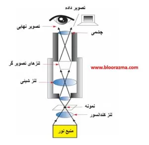 عملکرد کلی یک میکروسکوپ نوری