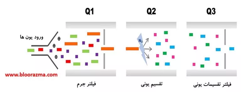 عملکرد طیف سنج جرمی چهارقطبی نوع سه گانه